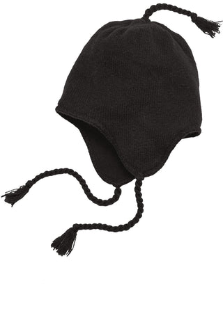 District - Knit Hat with Ear Flaps.  DT604