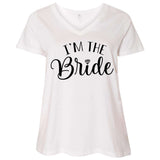 Bride 3807  Ladies' Curvy V-Neck T-Shirt