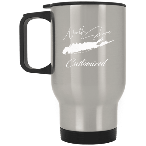 North Shore Customized XP8400S Silver Stainless Travel Mug