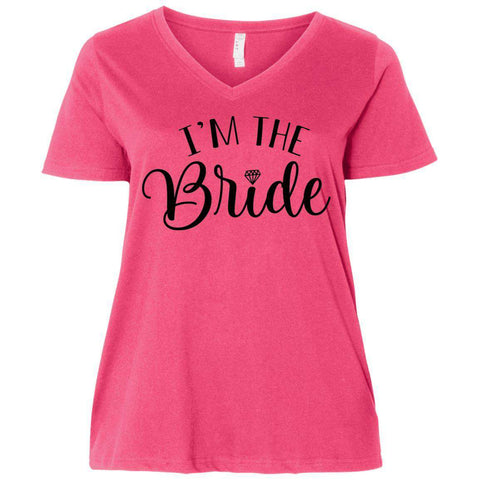 Bride 3807  Ladies' Curvy V-Neck T-Shirt