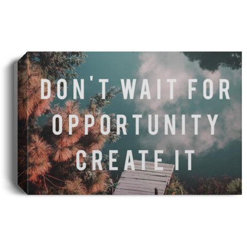Whoggga Motivational Quote CANLA15 Deluxe Landscape Canvas 1.5in Frame