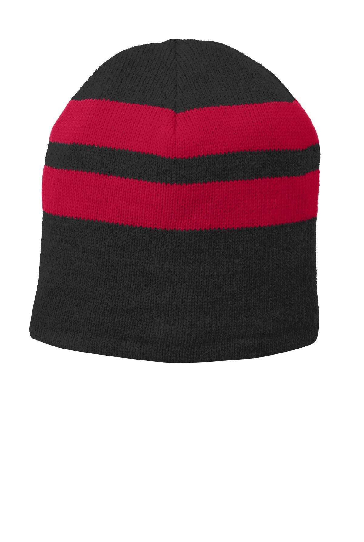 Port & Company Fleece-Lined Striped Beanie Cap. C922