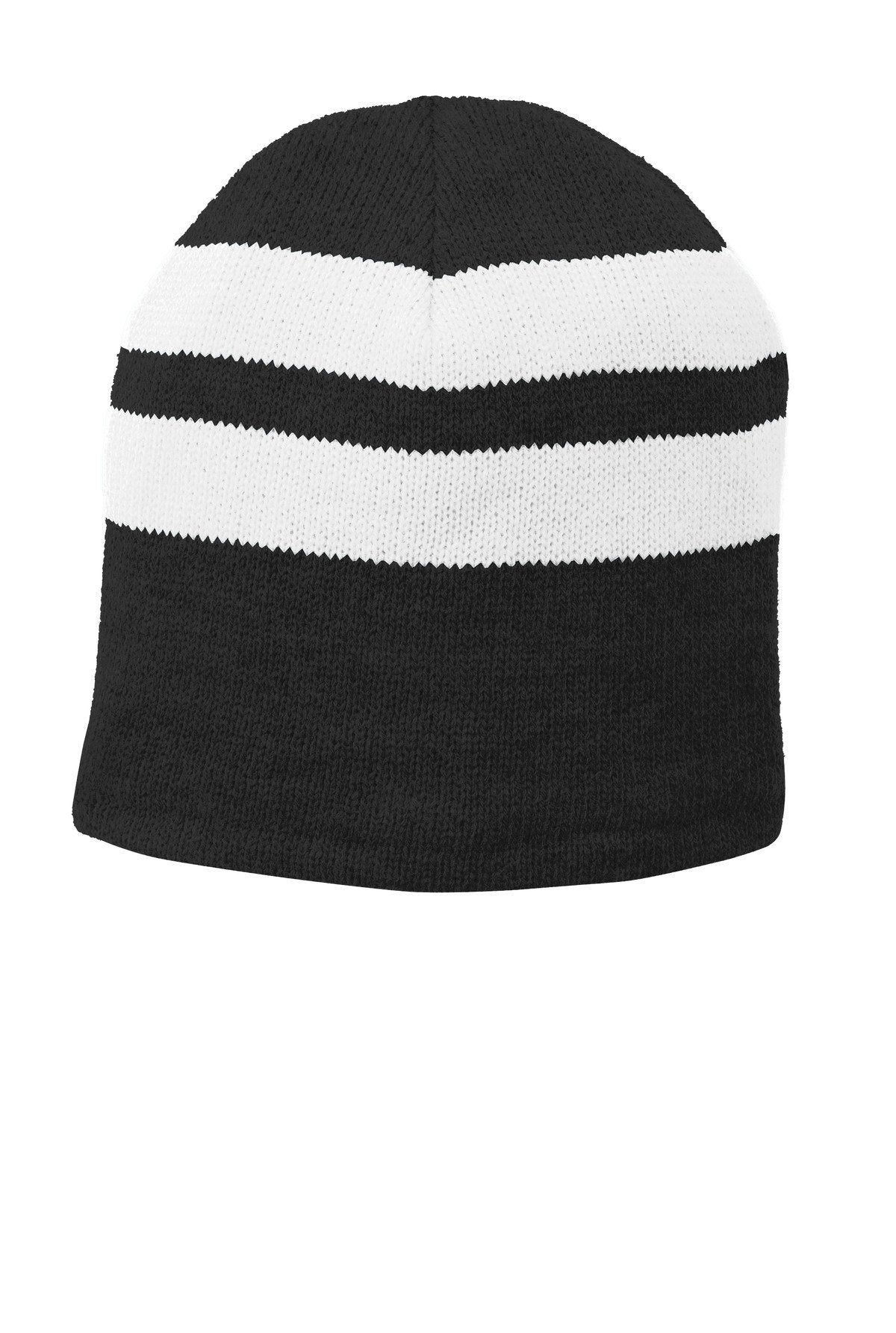 Port & Company Fleece-Lined Striped Beanie Cap. C922