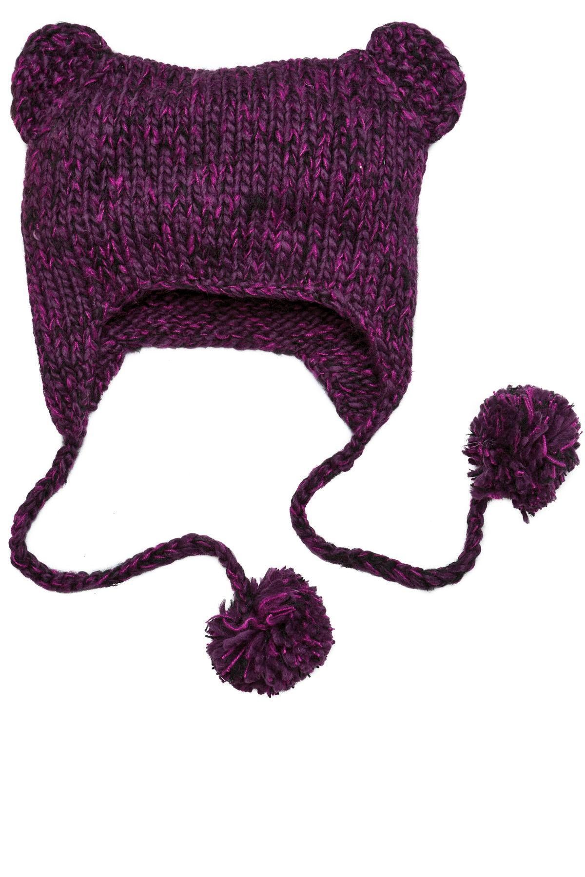 District - Hand Knit Cat-Eared Beanie. DT626