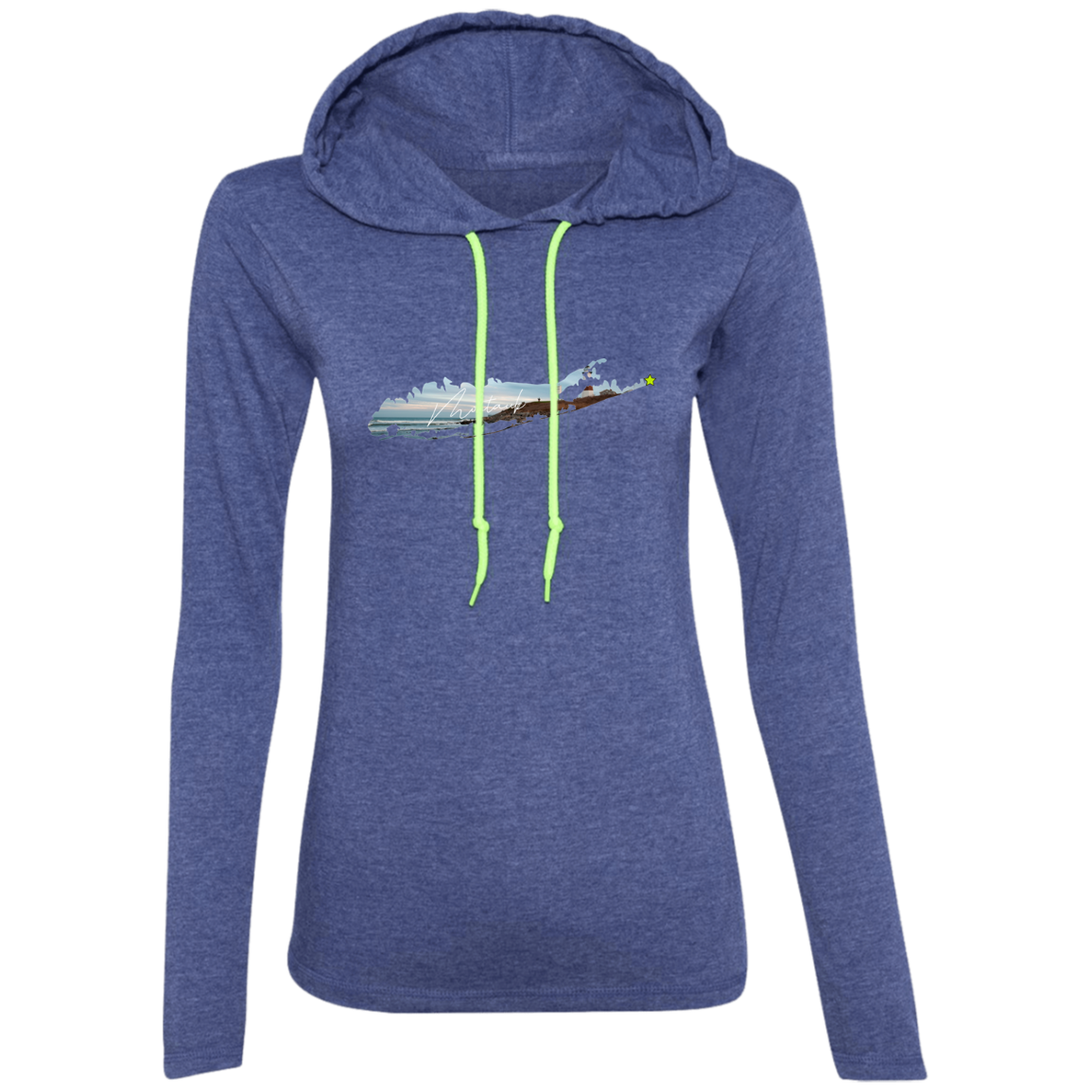 Montauk Suffolk Apparel 887L Ladies' LS T-Shirt Hoodie