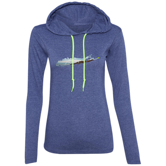 Montauk Suffolk Apparel 887L Ladies' LS T-Shirt Hoodie