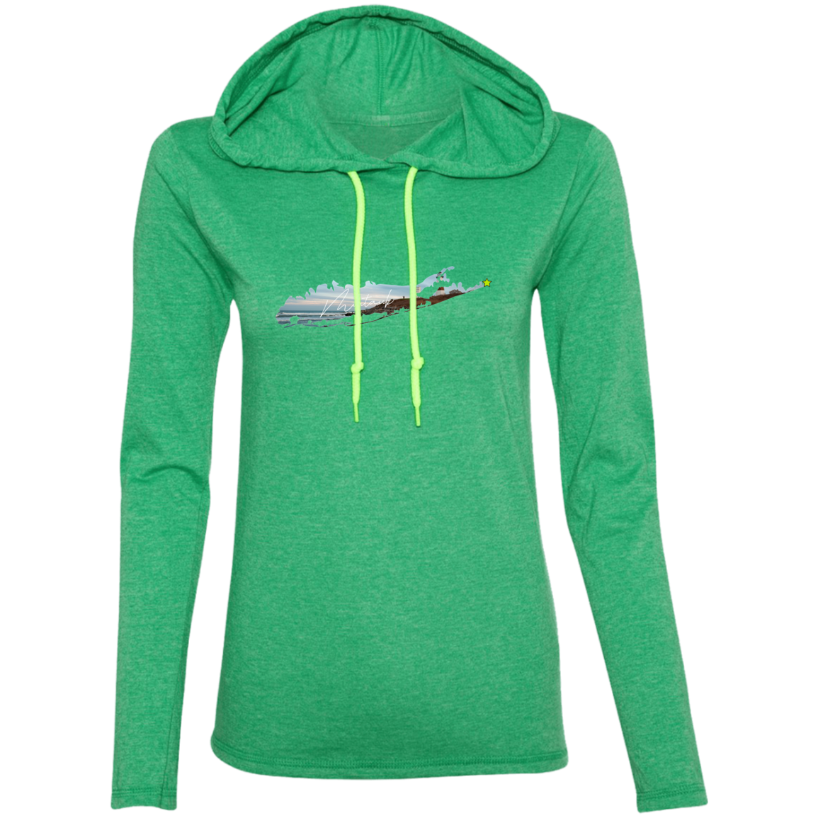 Montauk Suffolk Apparel 887L Ladies' LS T-Shirt Hoodie