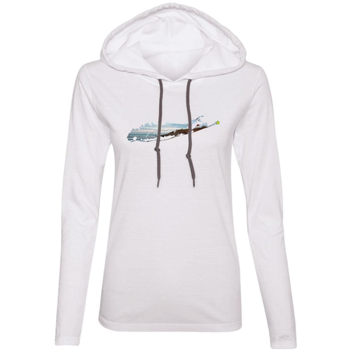 Montauk Suffolk Apparel 887L Ladies' LS T-Shirt Hoodie