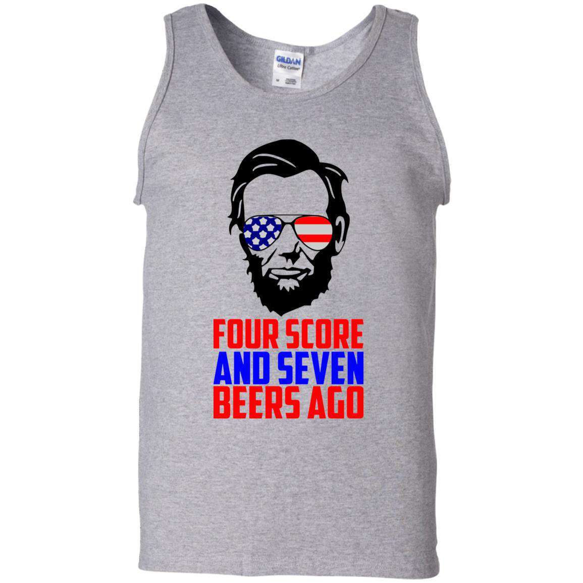 Four Score And Seven Beers Ago G220 100% Cotton Tank Top