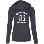 No Minimum  887L Ladies' LS T-Shirt Hoodie