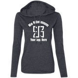 No Minimum  887L Ladies' LS T-Shirt Hoodie