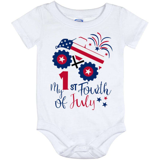 1st 4th Truck IO12M Baby Onesie 12 Month