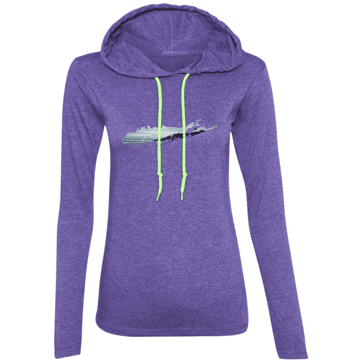 Montauk Suffolk Apparel 887L Ladies' LS T-Shirt Hoodie