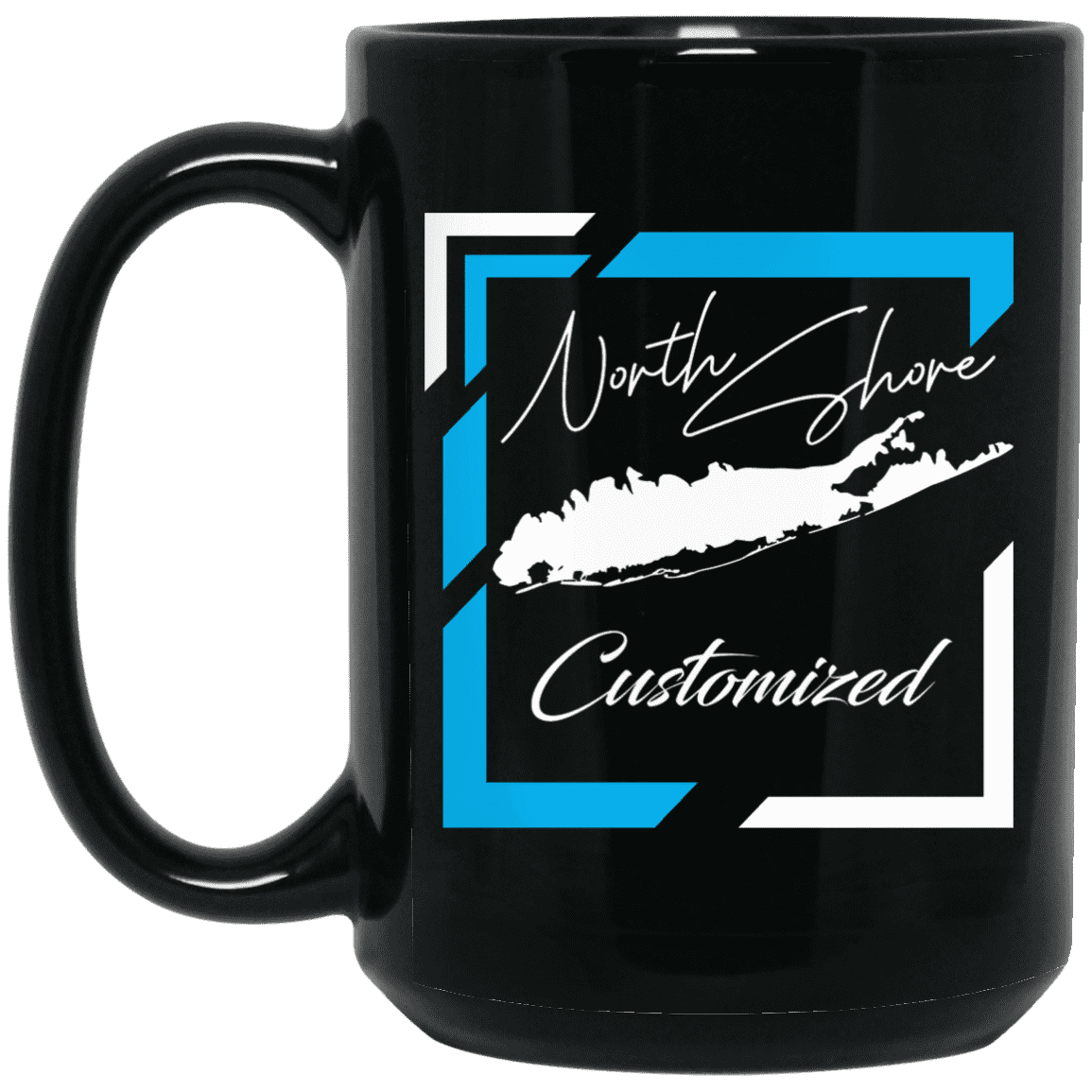 North Shore Customized BM15OZ 15 oz. Black Mug