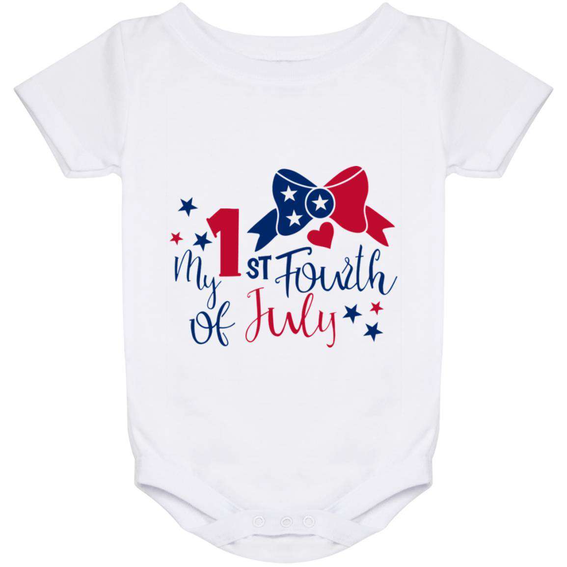 1st 4th Bow IO24M Baby Onesie 24 Month