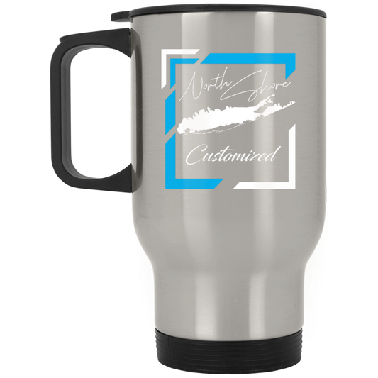 North Shore Customized XP8400S Silver Stainless Travel Mug