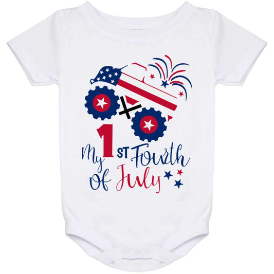 1st 4th Truck IO24M Baby Onesie 24 Month