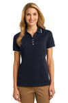 Port Authority Ladies Rapid Dry Tipped Polo. L454