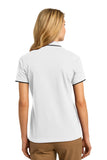 Port Authority Ladies Rapid Dry Tipped Polo. L454