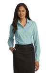 Port Authority Ladies Long Sleeve Gingham Easy Care Shirt. L654