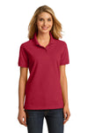 Port & Company Ladies Ring Spun Pique Polo. LKP150