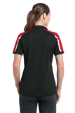 Sport-Tek Ladies Tricolor Shoulder Micropique Sport-Wick Polo. LST658