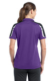 Sport-Tek Ladies Tricolor Shoulder Micropique Sport-Wick Polo. LST658