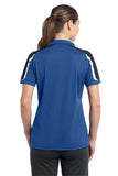 Sport-Tek Ladies Tricolor Shoulder Micropique Sport-Wick Polo. LST658