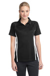 Sport-Tek Ladies PosiCharge Micro-Mesh Colorblock Polo. LST685