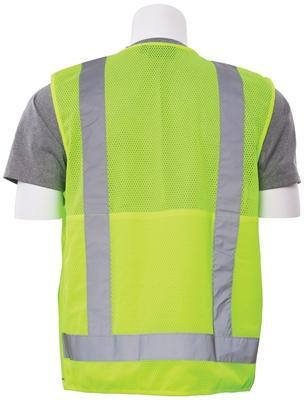 S205 Hi-Viz Lime Class 2 Vest-Zippered