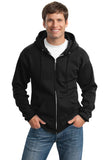 Port & Company Tall Essential Fleece Full-Zip Hooded Sweatshirt. PC90ZHT