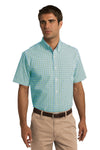 Port Authority Short Sleeve Gingham Easy Care Shirt. S655