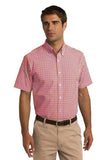 Port Authority Short Sleeve Gingham Easy Care Shirt. S655