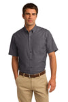 Port Authority Short Sleeve Crosshatch Easy Care Shirt. S656