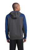 Sport-Tek  Tech Fleece Colorblock 1/4-Zip Hooded Sweatshirt. ST249