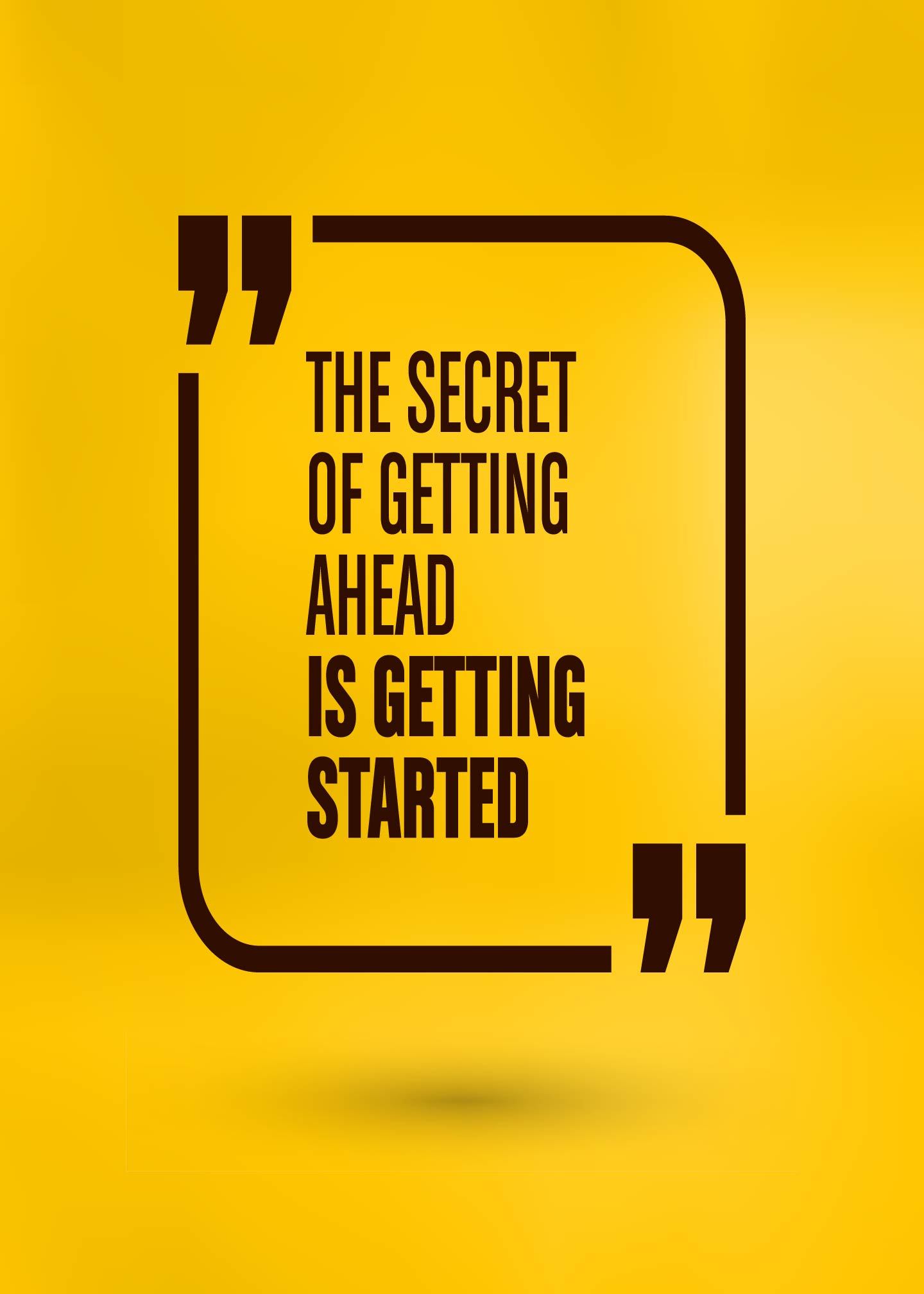 The Secret of Getting Ahead Canvas