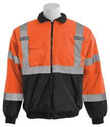 W105 Hi-Viz Lime Economy Bomber Jacket-Class 3