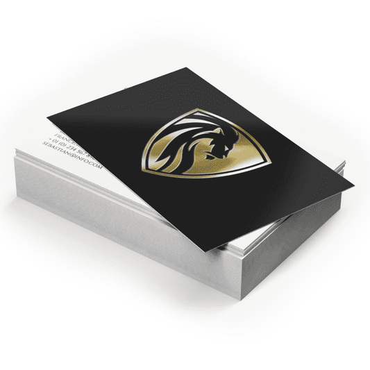 Business Cards Matte Lamination + Gold / Silver Foil